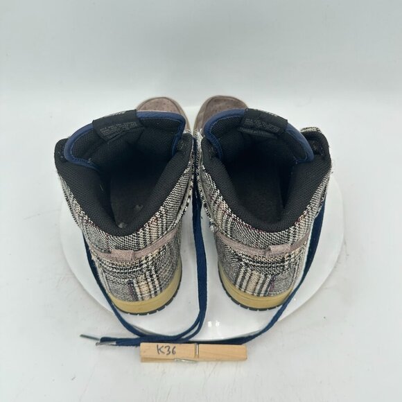 Nike Dunk High Men Size 8.5 306968-003 Premium Tweed Pack Grey Training Shoes - Picture 9 of 11